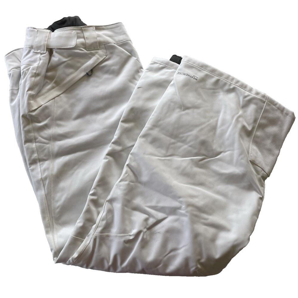 Eddie Bauer Women's WeatherEdge Plus Snow Ski Sledding Pants Size PL White Lined - Picture 1 of 16